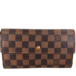 Authentic Louis Vuitton Wallet Long Damier Porte Feuille Sarah Bifold LV Vintage